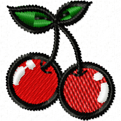 Cherry Embroidery Design 2 Cherry Embroidery Design 2